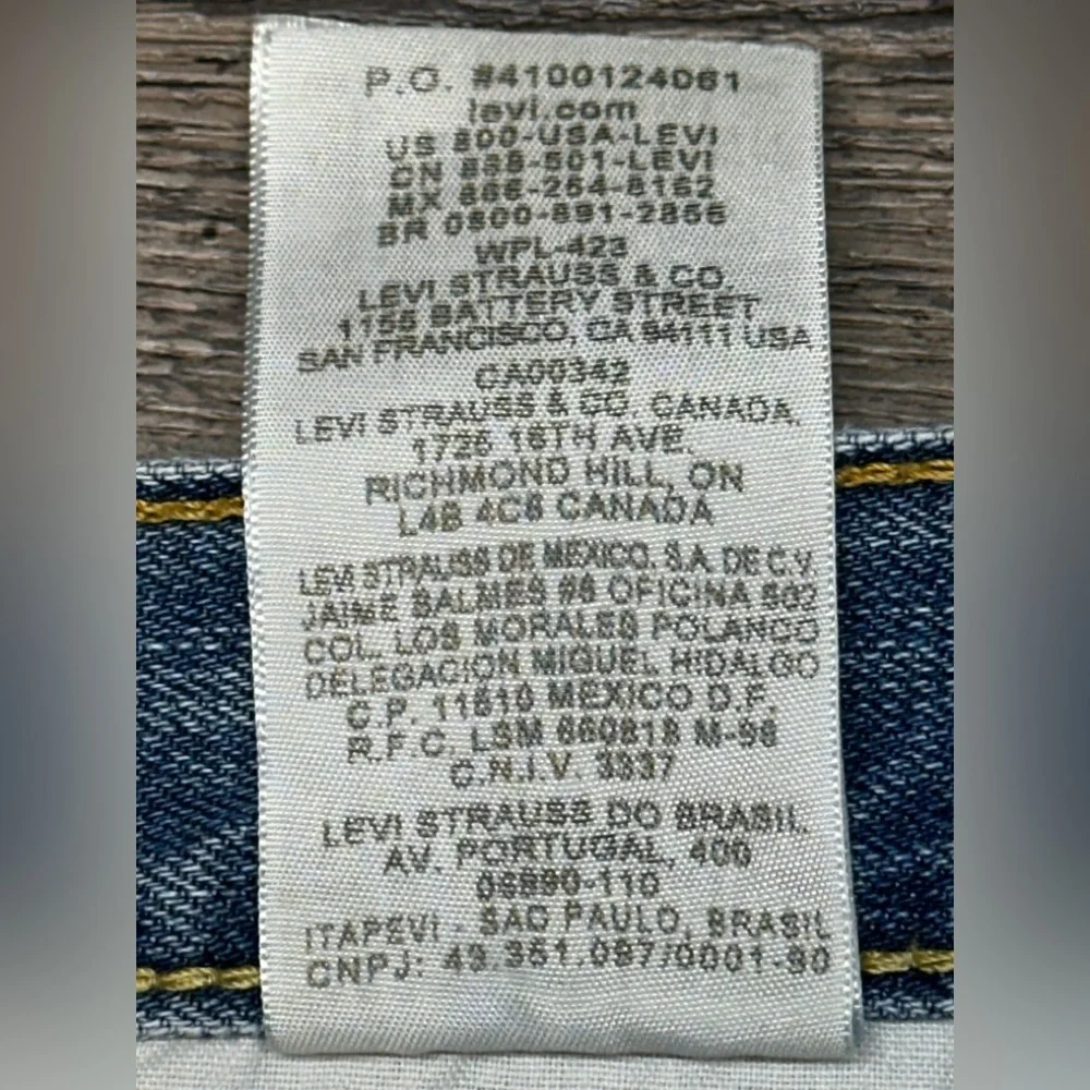 Levi’s 527 Bootcut Jeans Distressed Workwear Denim 38x30